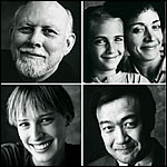 Portraits of five people