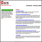First page of ATR Newsletter